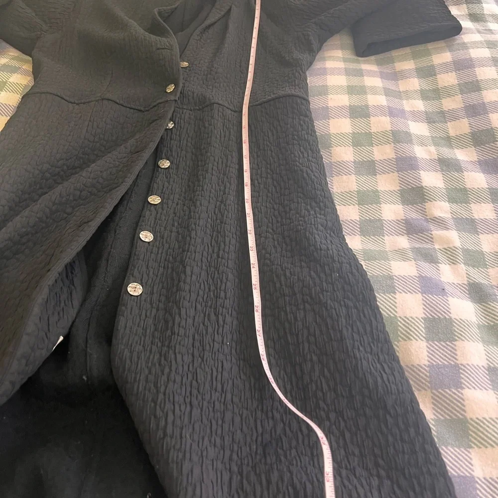Jill McGowen Black Button-Up Coat - Picture 11 of 12